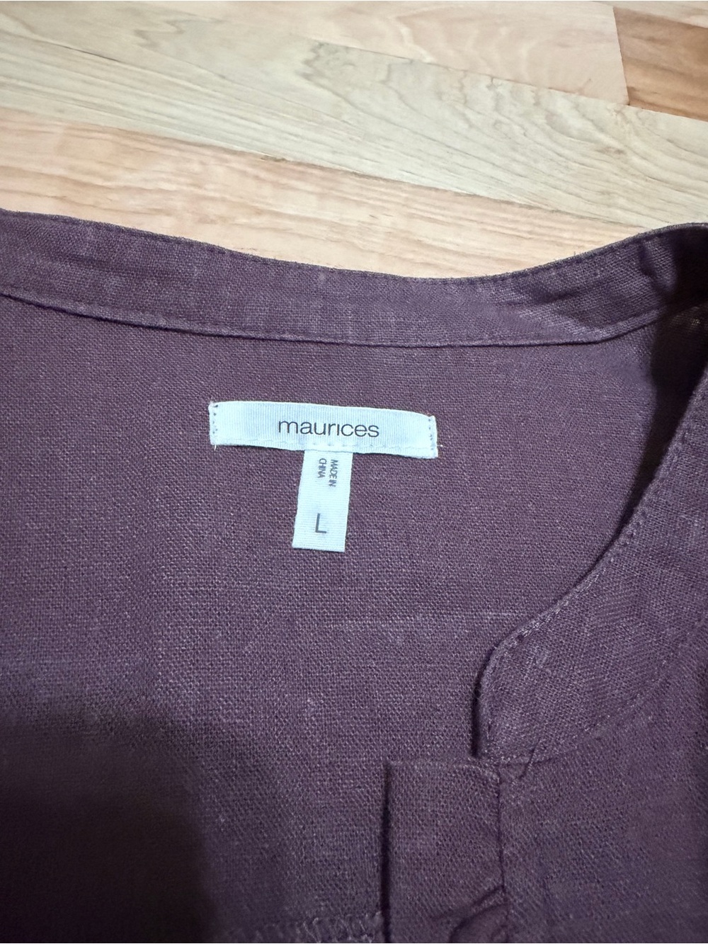 Maurices Plum Ruffle-Trim Button Front Jacket - Picture 3 of 3